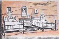 Steve Gianakos SHE COULDN'T BEAR TO ENJOY HERSELF Mixed Media - Sold for $2,048 on 02-21-2026 (Lot 390).jpg